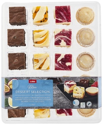 Coles Bakery Mini Dessert Selection 20 Pack