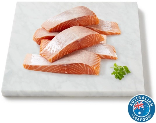 Coles Tasmanian Fresh Salmon Portions Skin Off