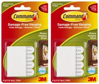 Command Small Picture Hanging Strips 4 Pack