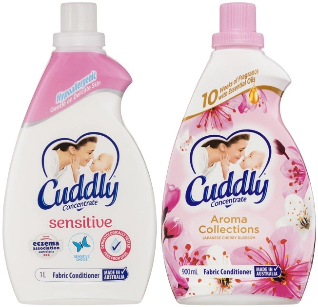 Cuddly Concentrate Fabric Conditioner 900mL-1 Litre