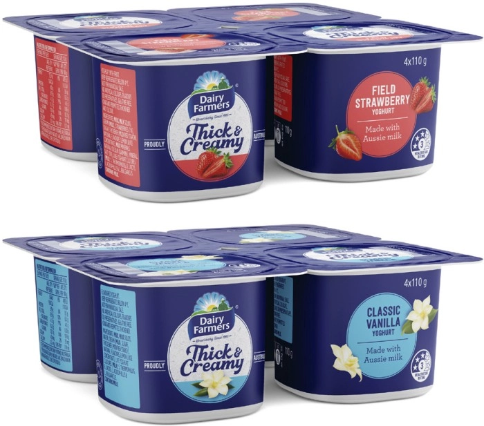 Dairy Farmers Thick & Creamy Yoghurt 4x110g