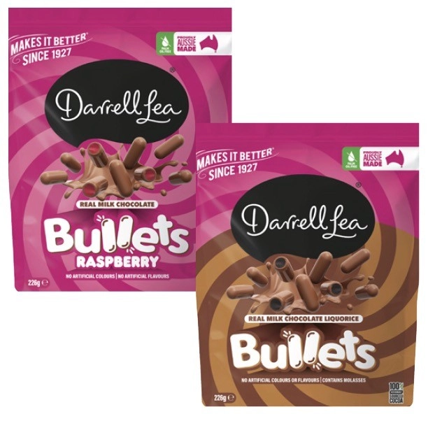 Darrell Lea Bullets, Twists, Balls or Liquorice 150g-280g