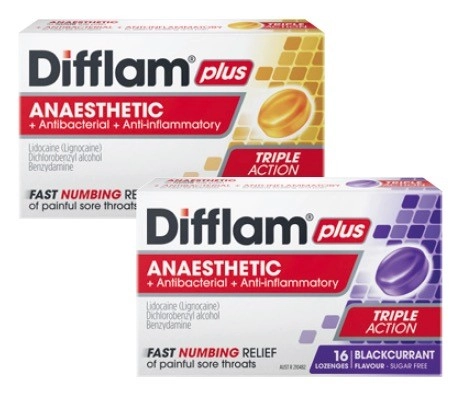 Difflam Plus Anaesthetic Lozenges 16 Pack^