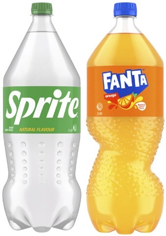 Fanta or Sprite Soft Drink 2 Litre