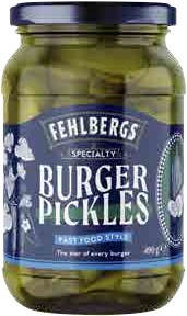 Fehlbergs Burger Pickles 490g