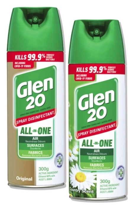 Glen 20 Surface Spray Disinfectant All In One 300g