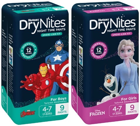 Huggies DryNites Night Time Pants 8 Pack-10 Pack