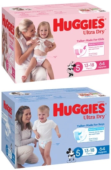 Huggies Ultra Dry Jumbo Nappies 60 Pack-108 Pack