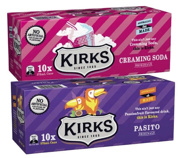 Kirks Soft Drink 10x375mL