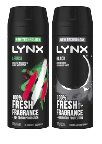 Lynx Antiperspirant Aerosol Deodorant or Body Spray 165mL