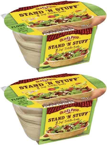 Old El Paso Stand 'N Stuff Soft Tortillas 8 Pack 193g