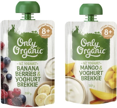 Only Organic 4+ Months, 6+ Months or 8+ Months Baby Food Pouch 120g