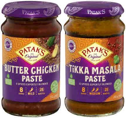 Patak's Curry Paste 283g-312g