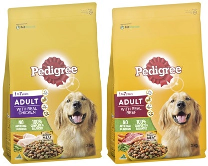 Pedigree Dry Dog Food 2.5kg-3kg