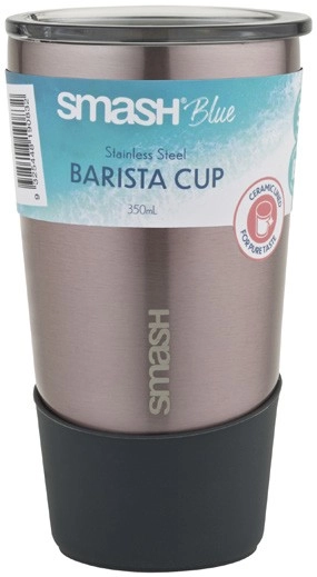 Smash Blue Stainless Steel Barista Cup 350mL