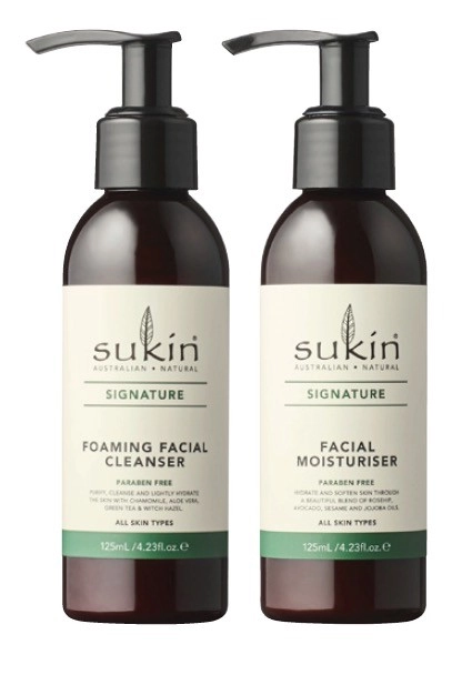 Sukin Foaming Facial Cleanser or Moisturiser 125mL