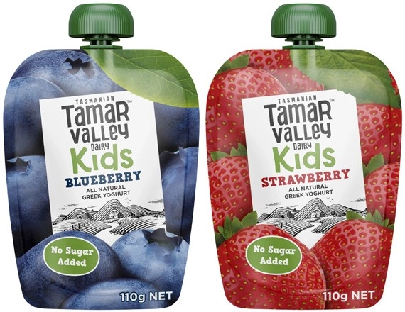 Tamar Valley Dairy Kids Yoghurt Pouch 110g