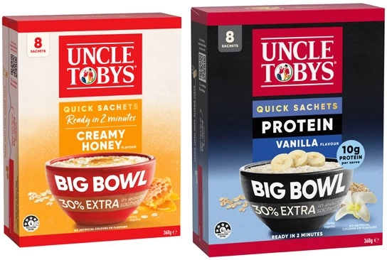 Uncle Tobys Oats Big Bowl 368g