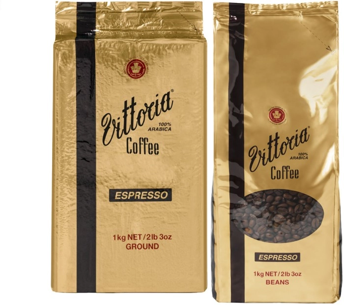 Vittoria Espresso Coffee Beans or Ground 1kg