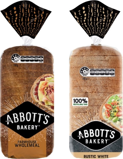 Abbott’s Village Bakery Bread 680-800g Selected Varieties