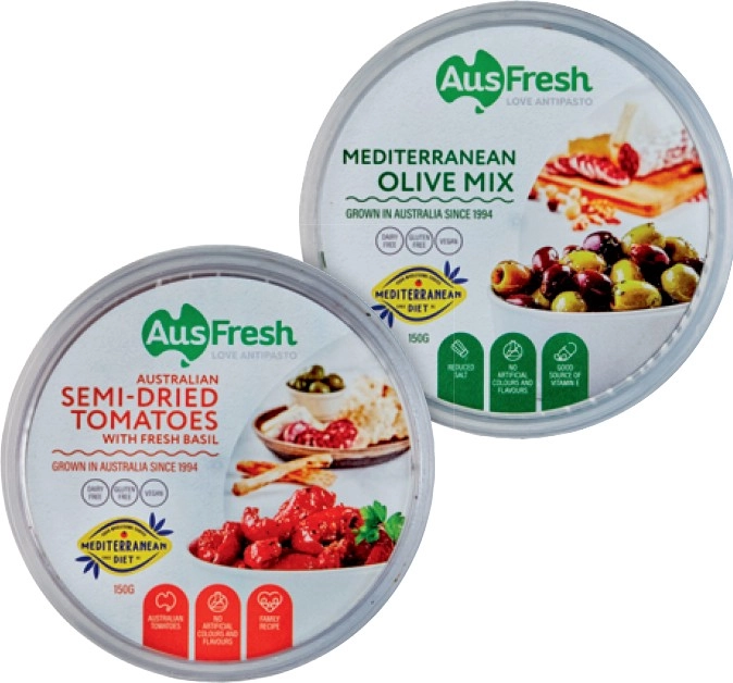 AusFresh Olives or Antipasto 150g Selected Varieties