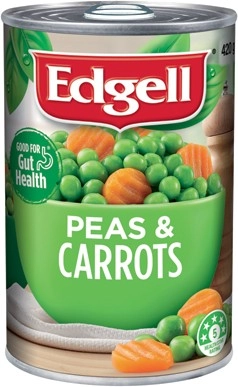 Edgell Canned Peas & Mixed Vegetables 420g Selected Varieties