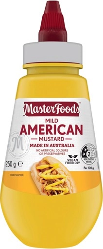 MasterFoods Squeezy Mustard 250-275g Selected Varieties