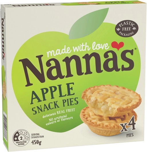 Nanna’s Family or Snack Fruit Pies 450-600g Selected Varieties