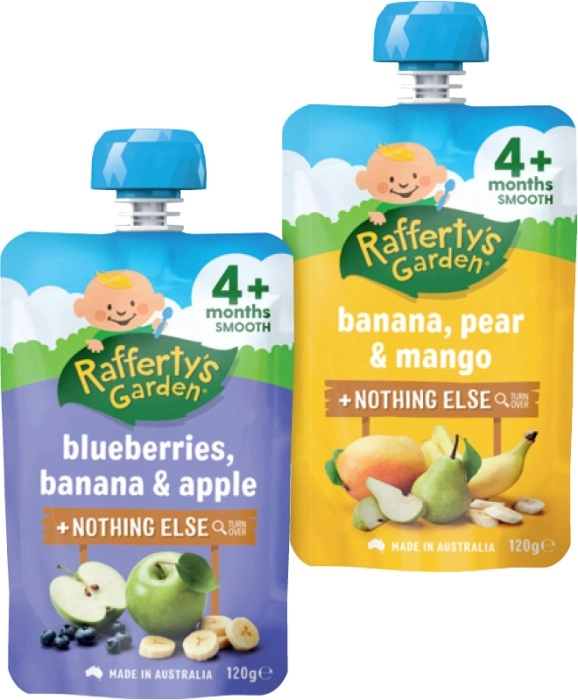 Rafferty's Garden Baby Food 120g Selected Varieties