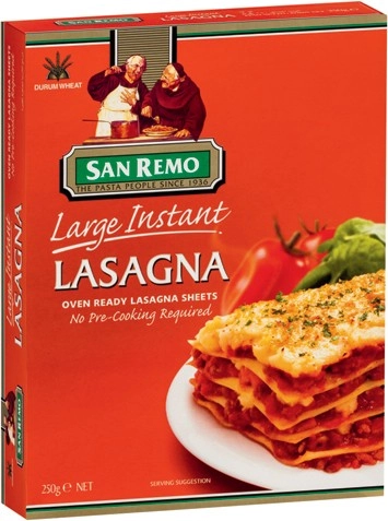 San Remo Instant Lasagna Sheets 250g Selected Varieties