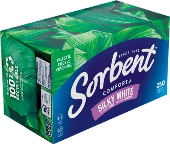 Sorbent Silky White Tissues 250 Pack