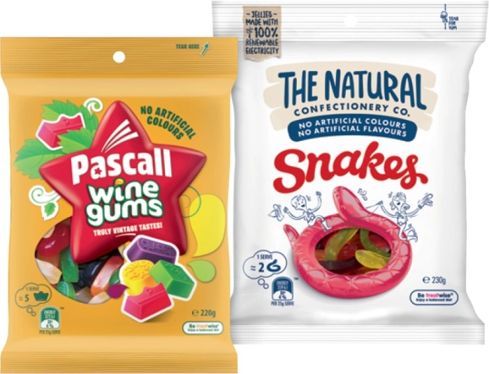 The Natural Confectionery Co., Pascall or Sour Patch Kids Bags 150-300g Selected Varieties