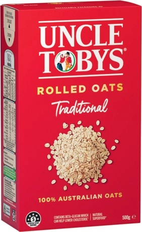 Uncle Tobys Traditional or Quick Oats 500g