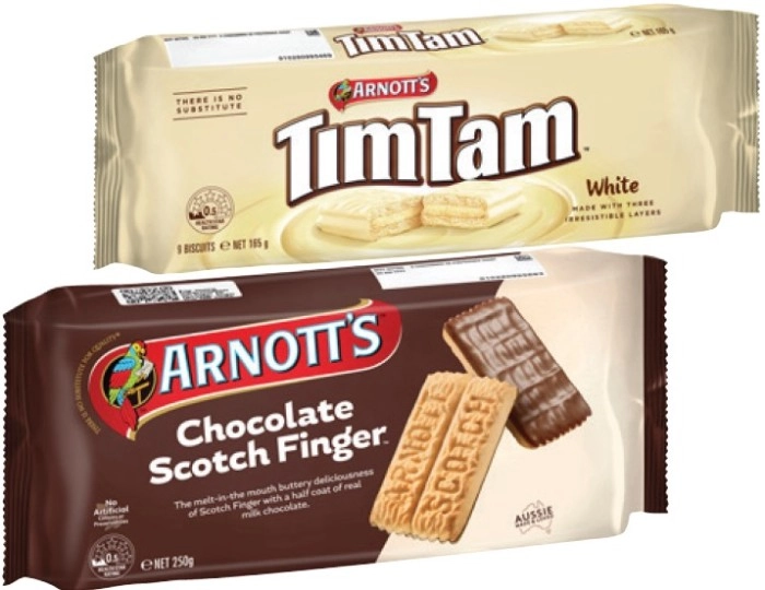 Arnott’s Chocolate Biscuits 160‑250g Selected Varieties