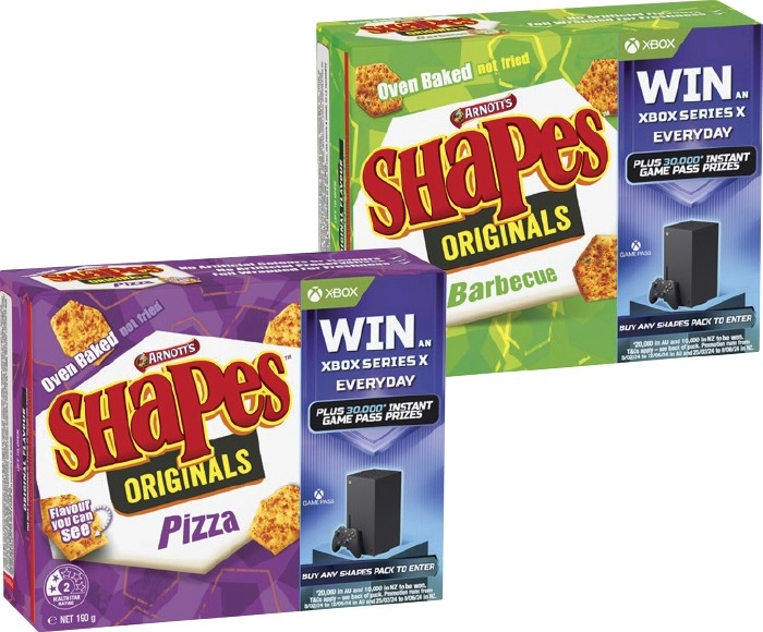 Arnott's Shapes 130‑190g Selected Varieties