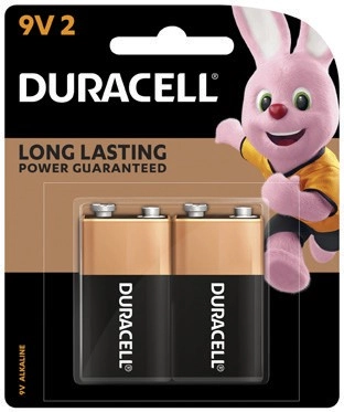 Duracell Coppertop 9V Batteries 2 Pack