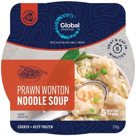 Global Seafoods Prawn Wonton Noodle Soup 258g