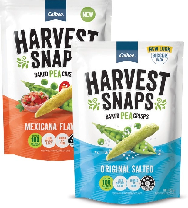 Harvest Snaps Baked Pea Crisps 120g Selected Varieties