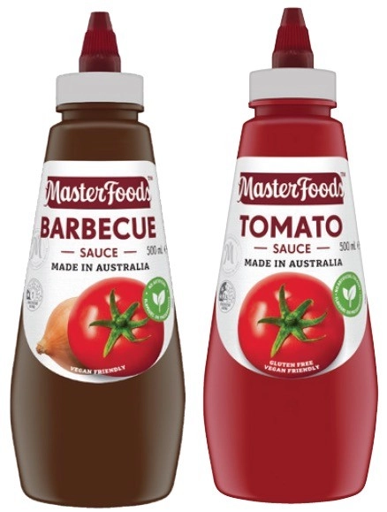 MasterFoods Tomato or Barbecue Squeezy Sauce 475‑500mL Selected Varieties