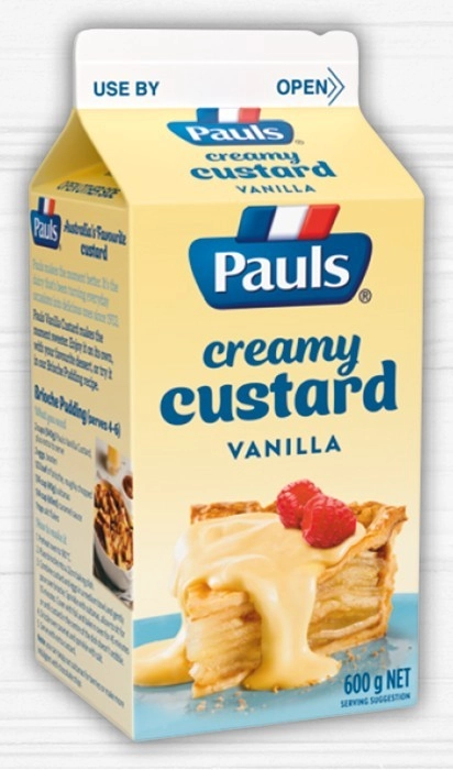 Pauls Vanilla Custard 600g Selected Varieties