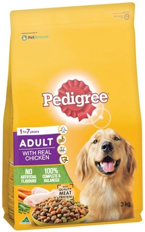 Pedigree Dry Dog Food 2.5‑3kg Selected Varieties