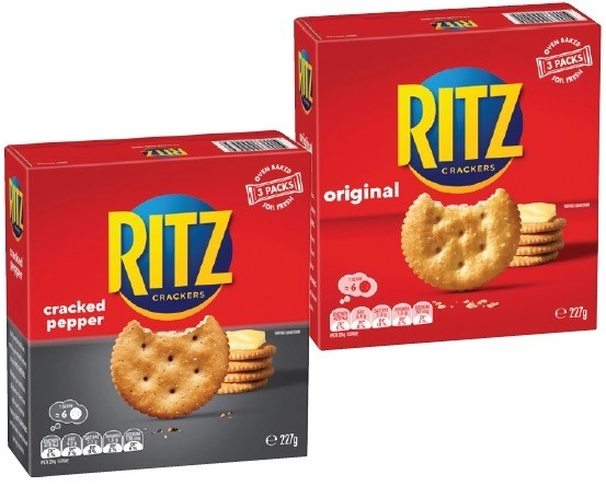 Ritz Crackers or Mini 155‑250g Selected Varieties