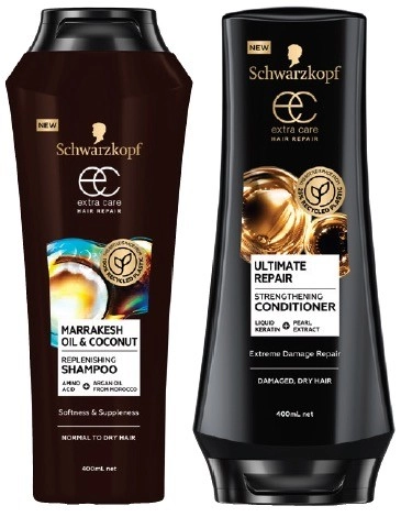 Schwarzkopf Extra Care Hair Repair Shampoo or Conditioner 400mL Selected Varieties