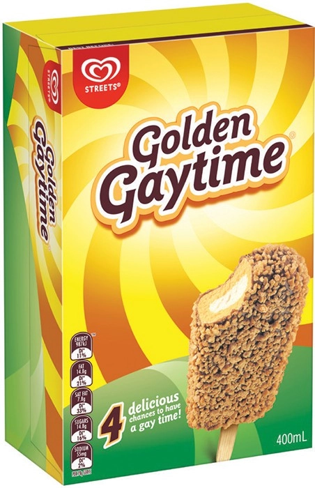 Streets Golden Gaytime 4 Pack, Golden Gaytime Tub or Paddle Pop Tub 1 Litre Selected Varieties