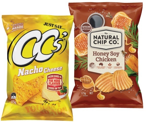 The Natural Chip Co. Chips, CC’s Corn Chips or Cornados 110‑175g Selected Varieties