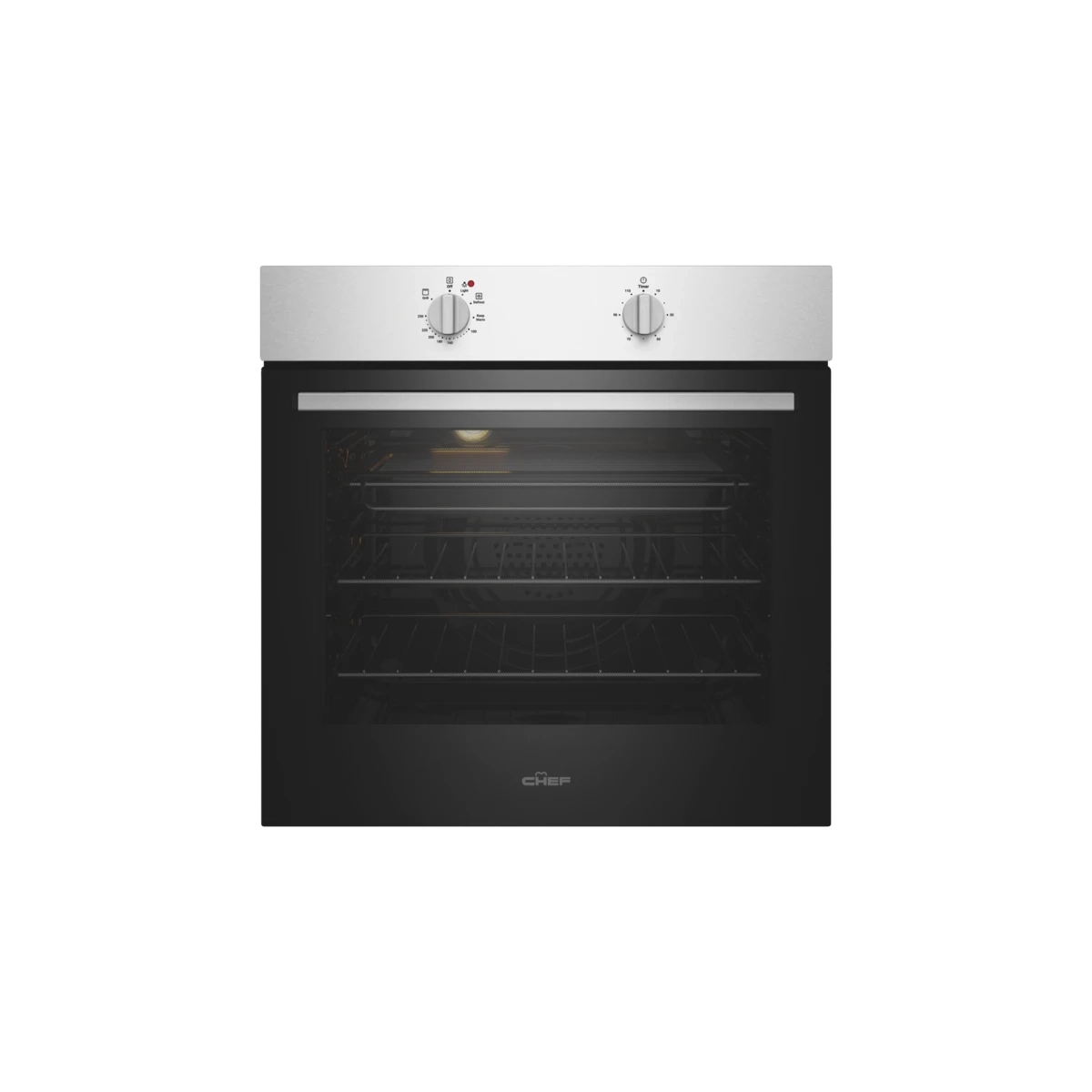 Chef 60cm Electric Oven Stainless Steel with 10amp Plug