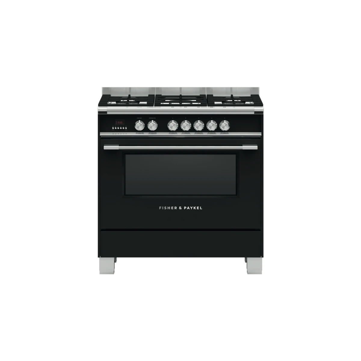 Fisher & Paykel 90CM Gas Freestanding Cooker Black