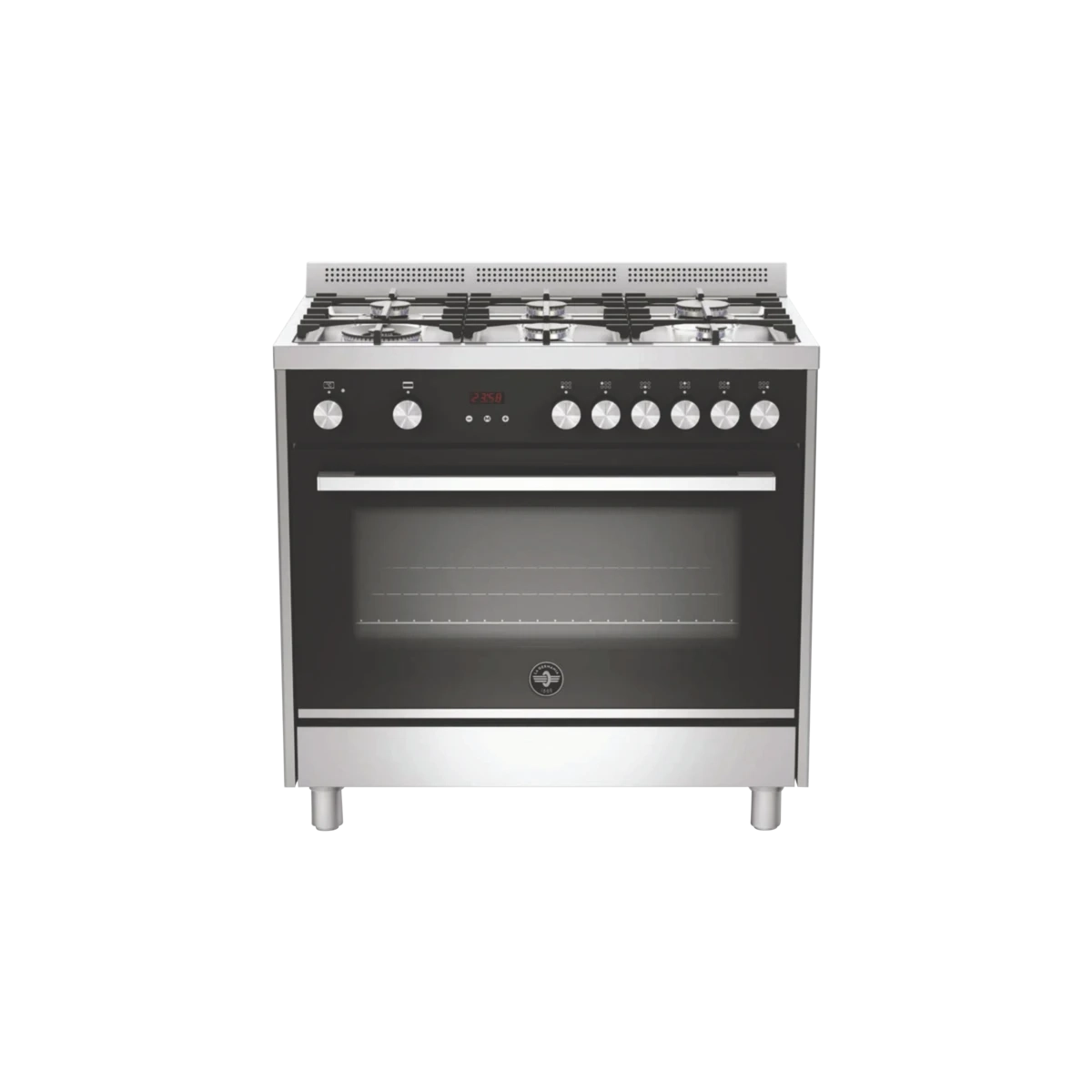 La Germania Futura 90cm Dual Fuel Upright Cooker - Stainless Steel