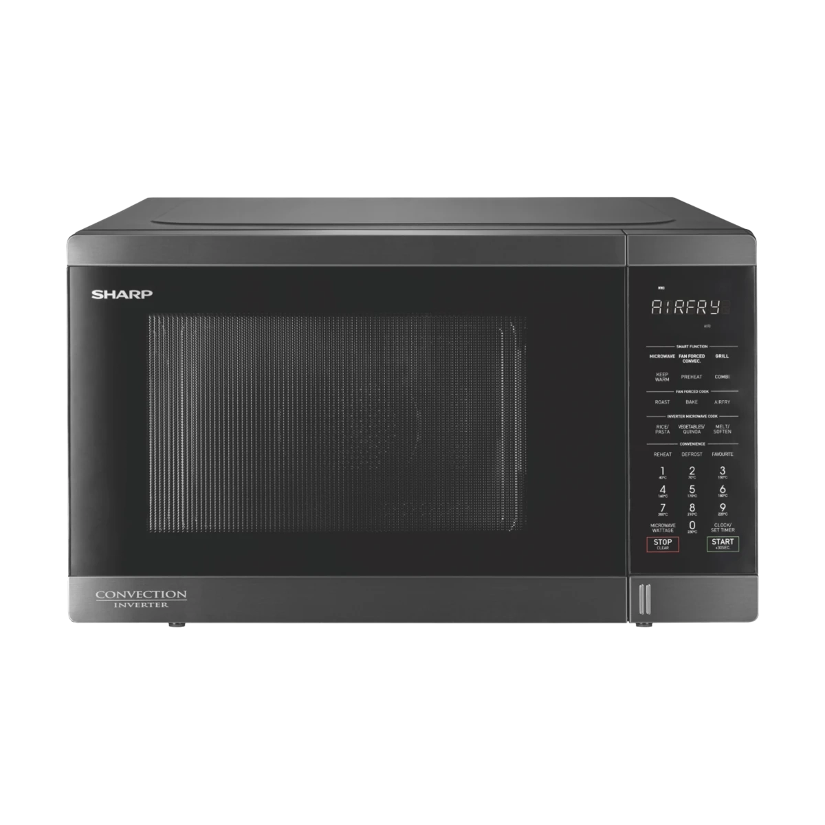 Sharp 32L 1100W Airfry Convection Microwave Black Stainless Steel