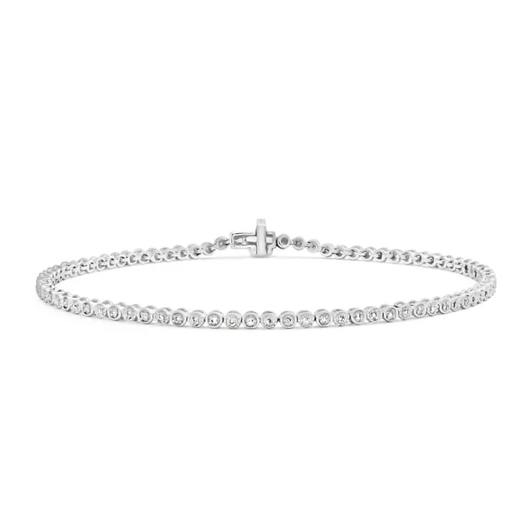 1/4 Carat Charming Fancy Tennis 18cm Bracelet in 9ct White Gold – Shiels Jewellers